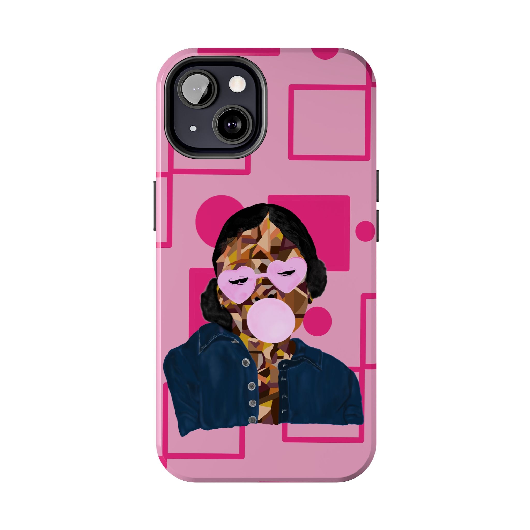 Pink Pop Art Phone Case — Bubblegum Girl Tough Phone Case