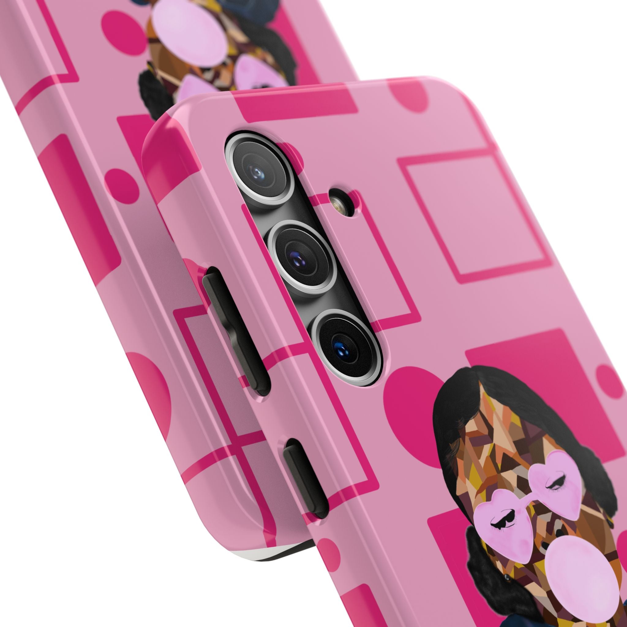 Pink Pop Art Phone Case — Bubblegum Girl Tough Phone Case