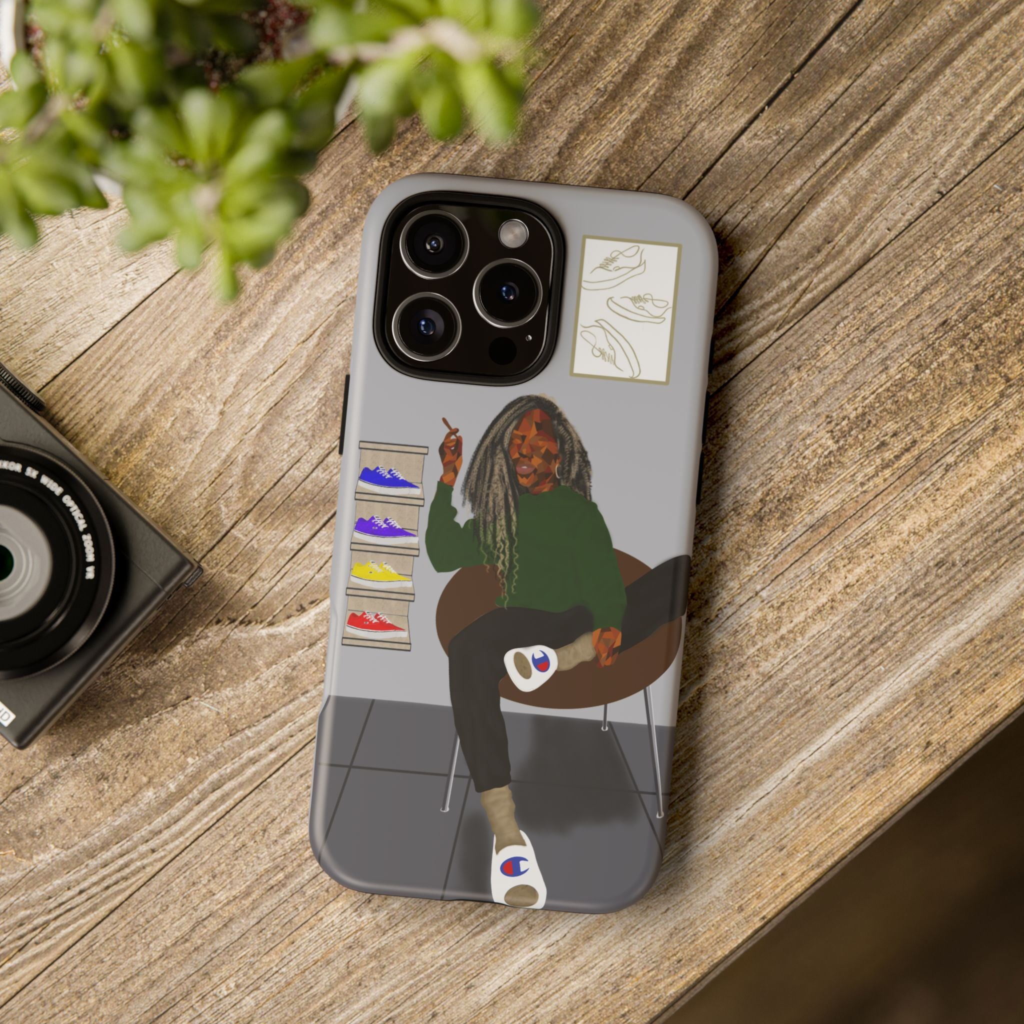 Phone Case — Chill Sneakerhead Illustration ("Tough Cases")