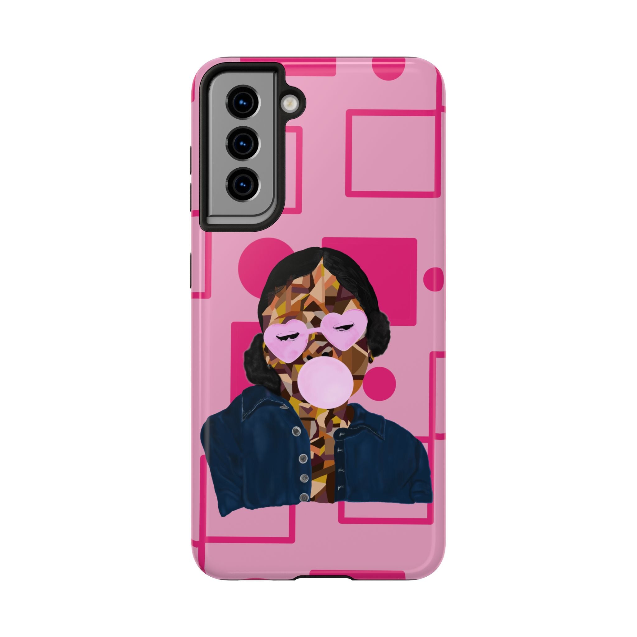 Pink Pop Art Phone Case — Bubblegum Girl Tough Phone Case