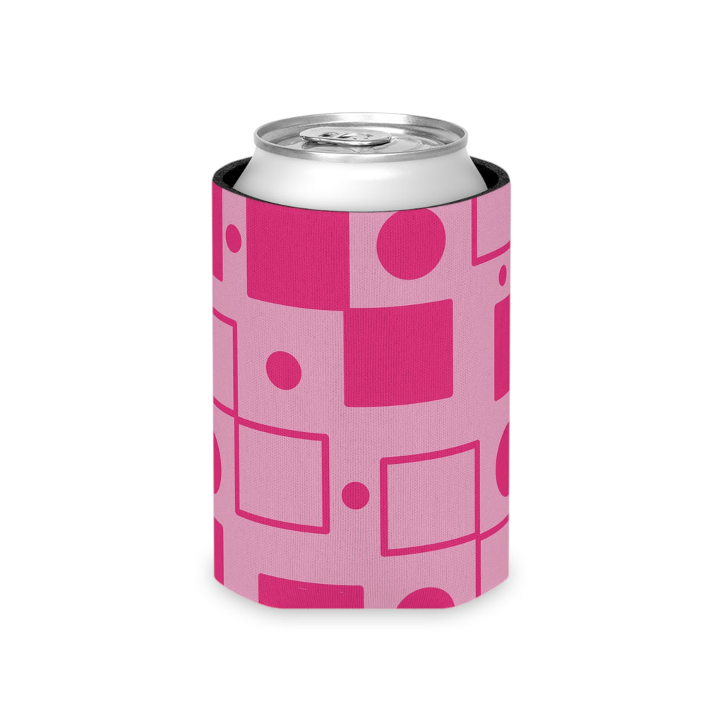 Pink Retro Bubblegum Can Cooler – Pop Art Girl Koozie