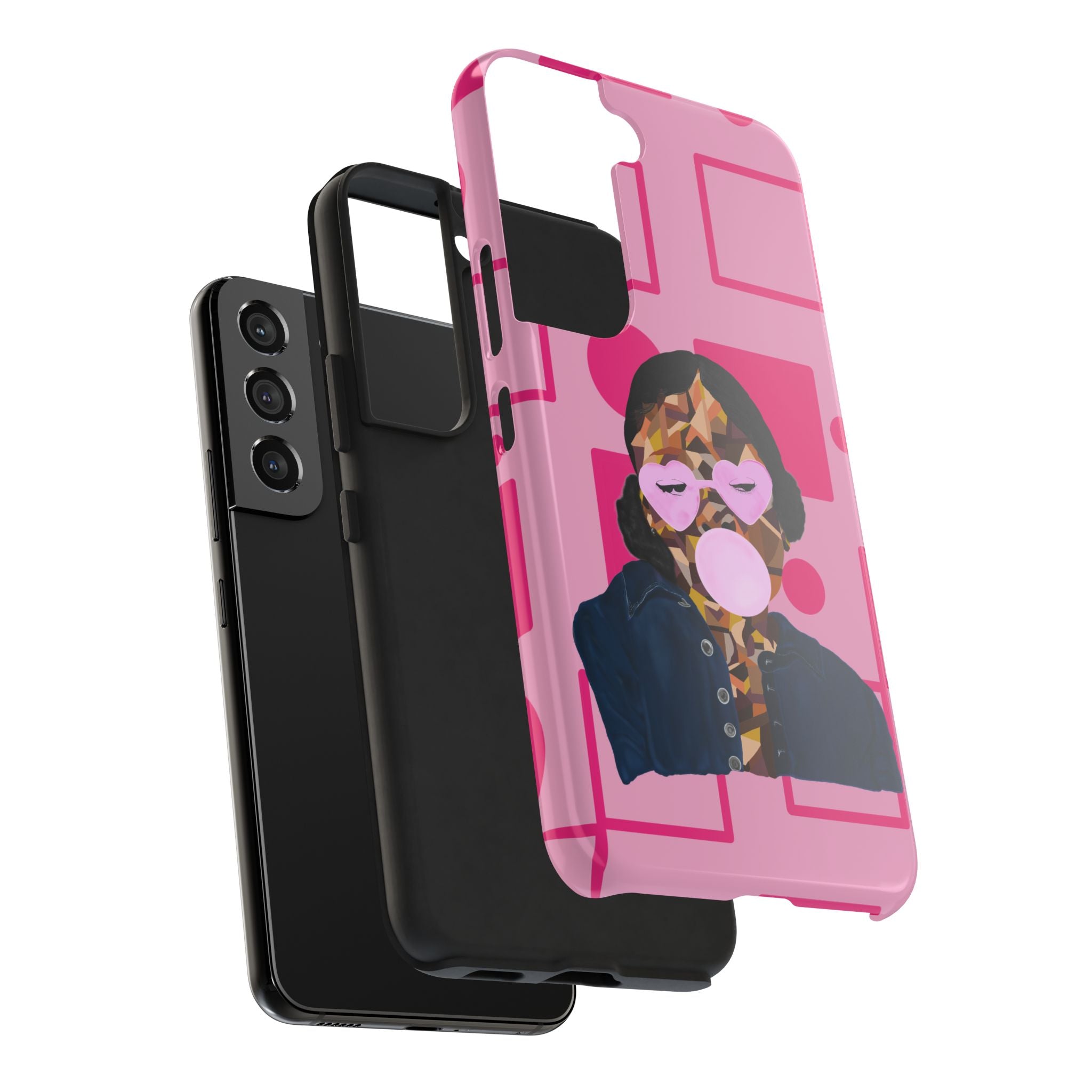 Pink Pop Art Phone Case — Bubblegum Girl Tough Phone Case