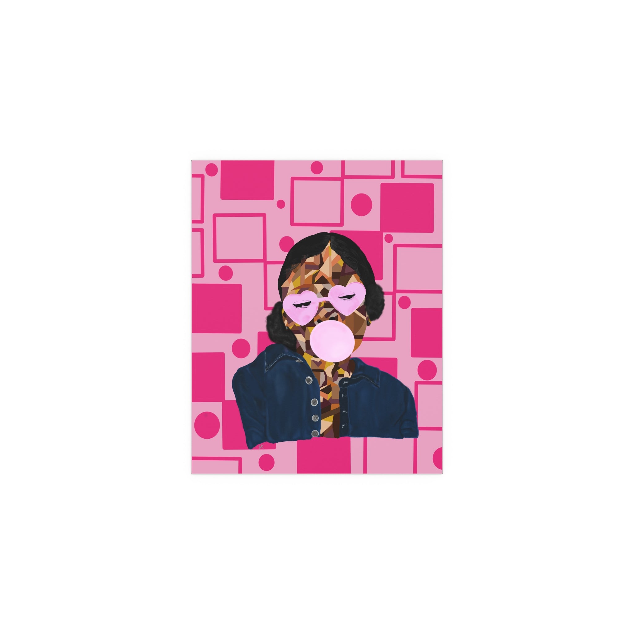 Pink Retro Bubblegum Pop Poster