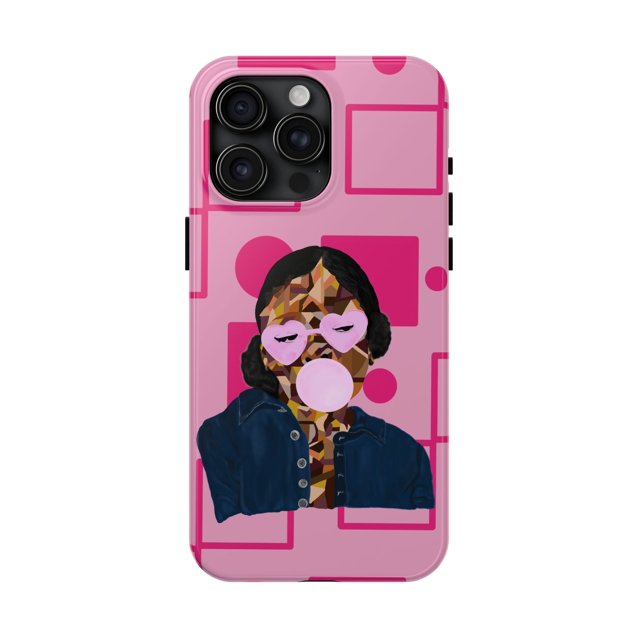 Pink Pop Art Phone Case — Bubblegum Girl Tough Phone Case
