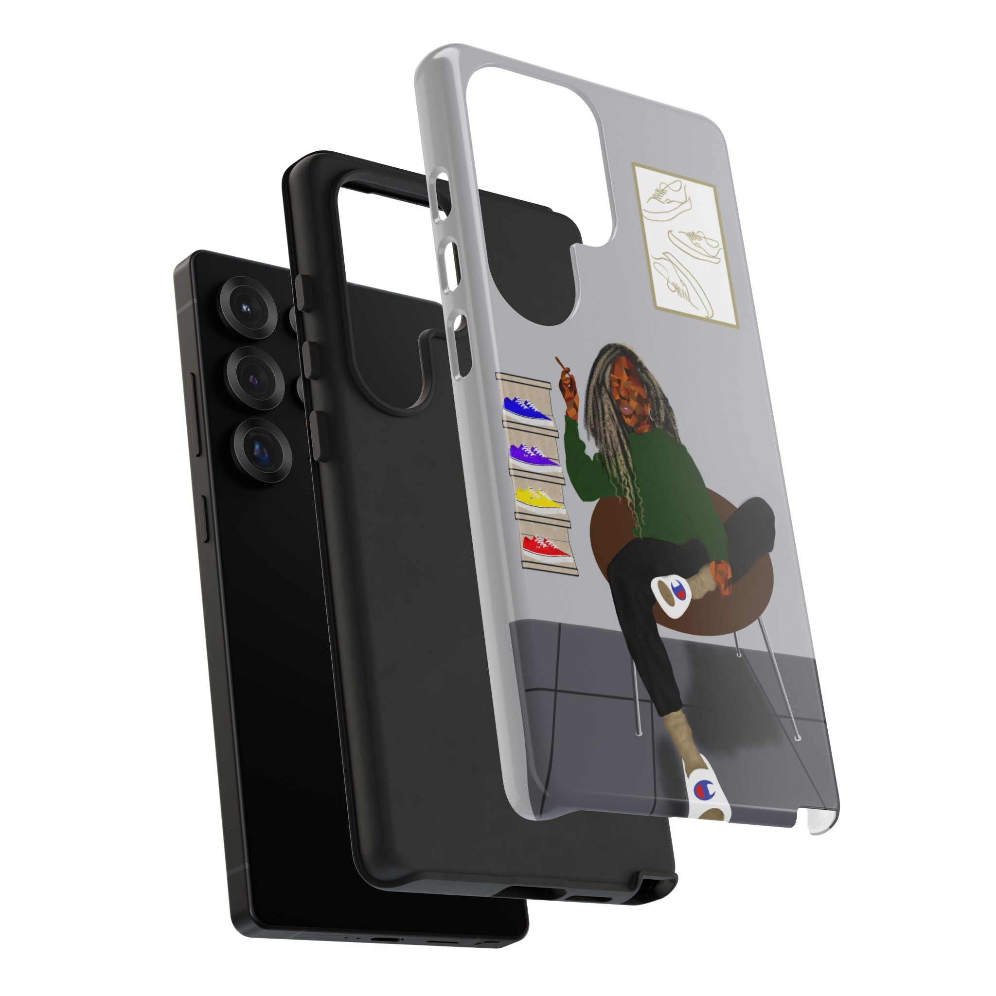 Phone Case — Chill Sneakerhead Illustration ("Tough Cases")