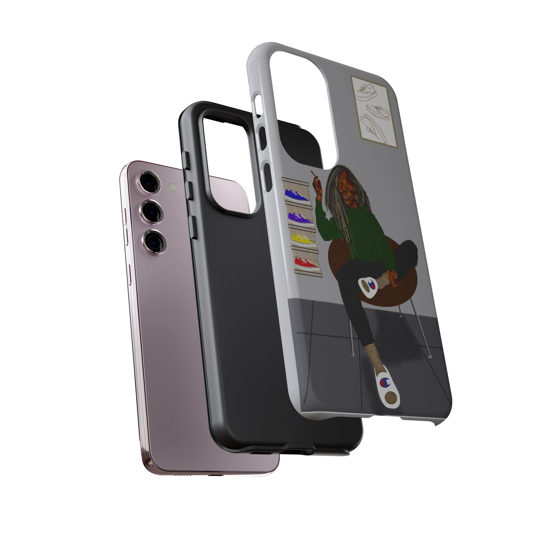 Phone Case — Chill Sneakerhead Illustration ("Tough Cases")