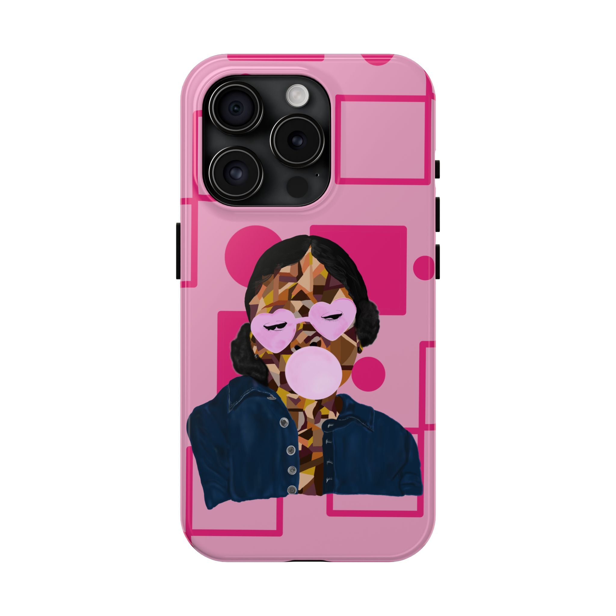 Pink Pop Art Phone Case — Bubblegum Girl Tough Phone Case