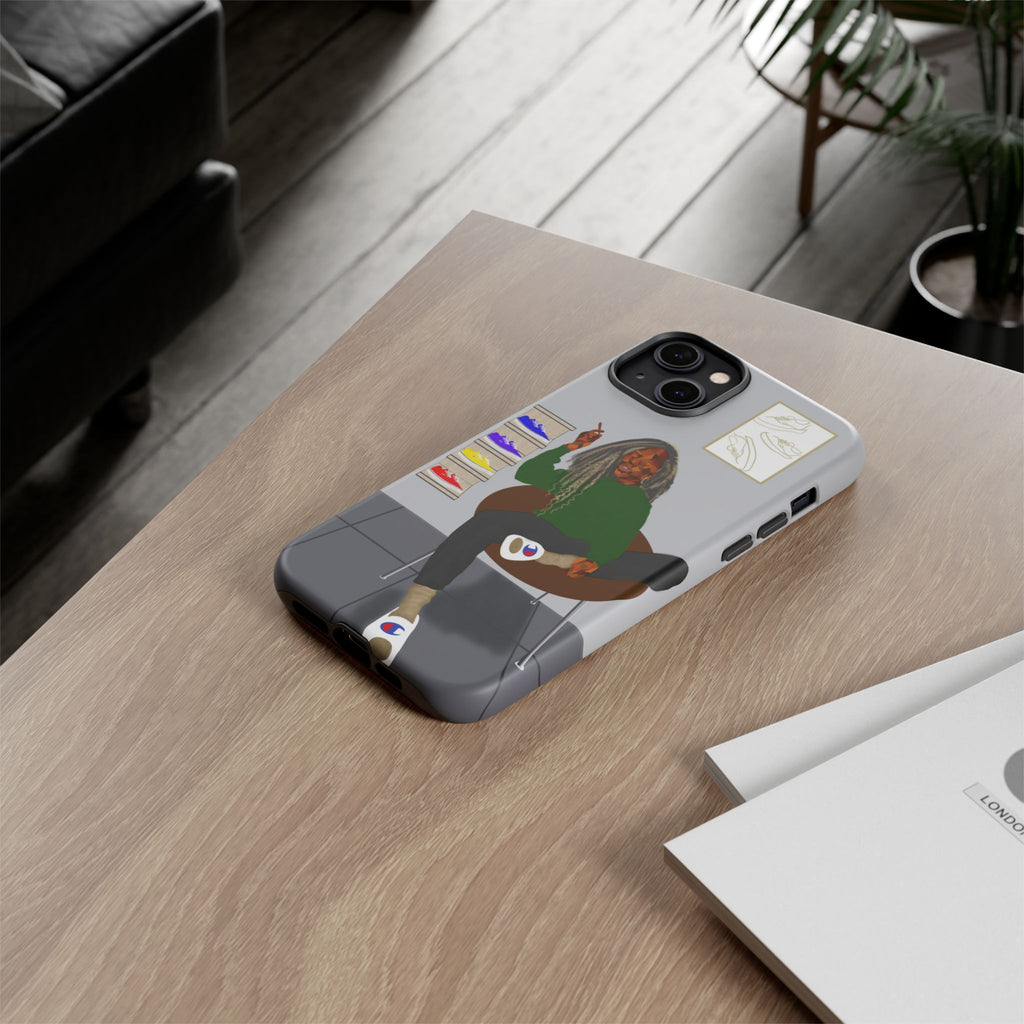 Phone Case — Chill Sneakerhead Illustration ("Tough Cases")