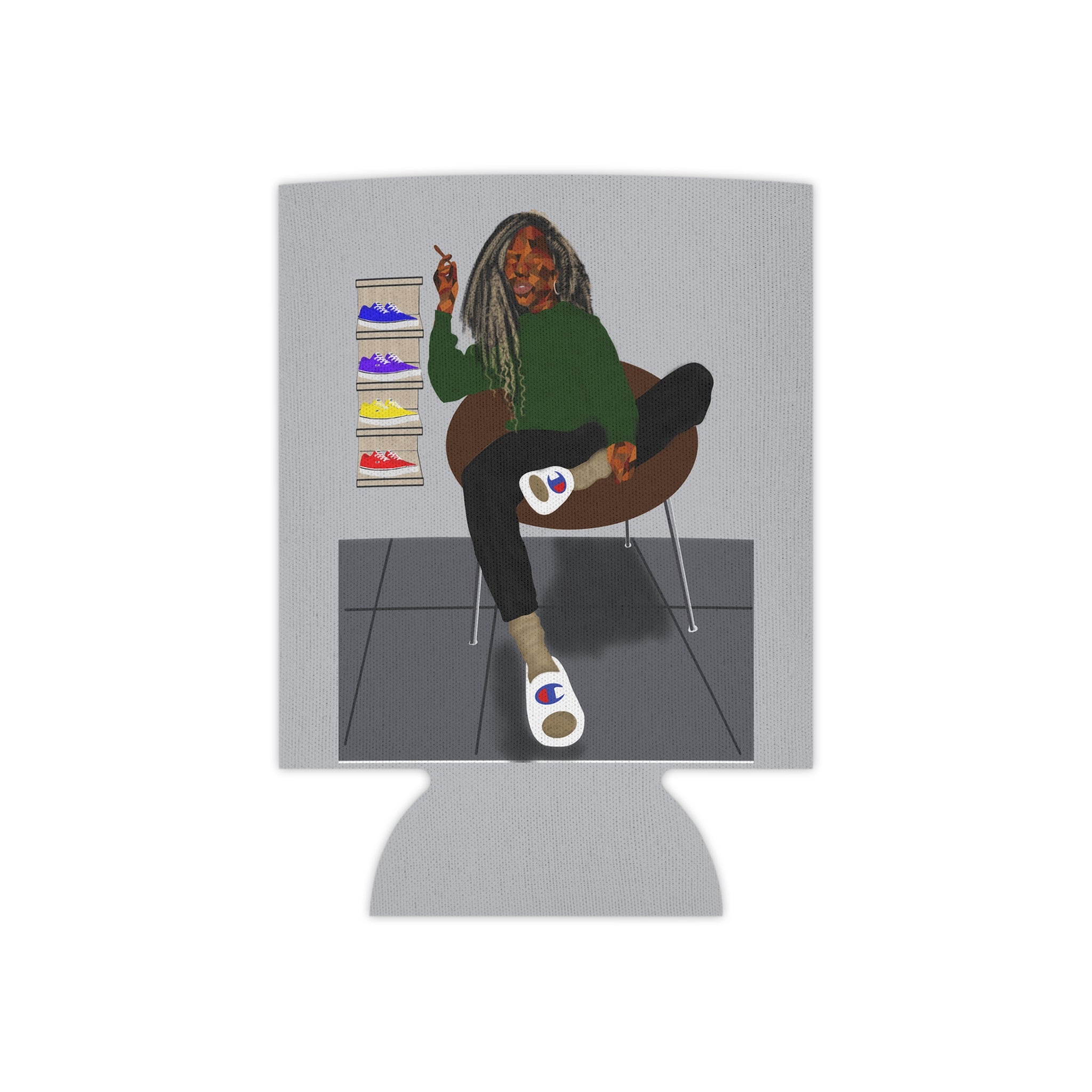 Can Cooler — Chill Dreads Lounge Art Drink Can Cooler