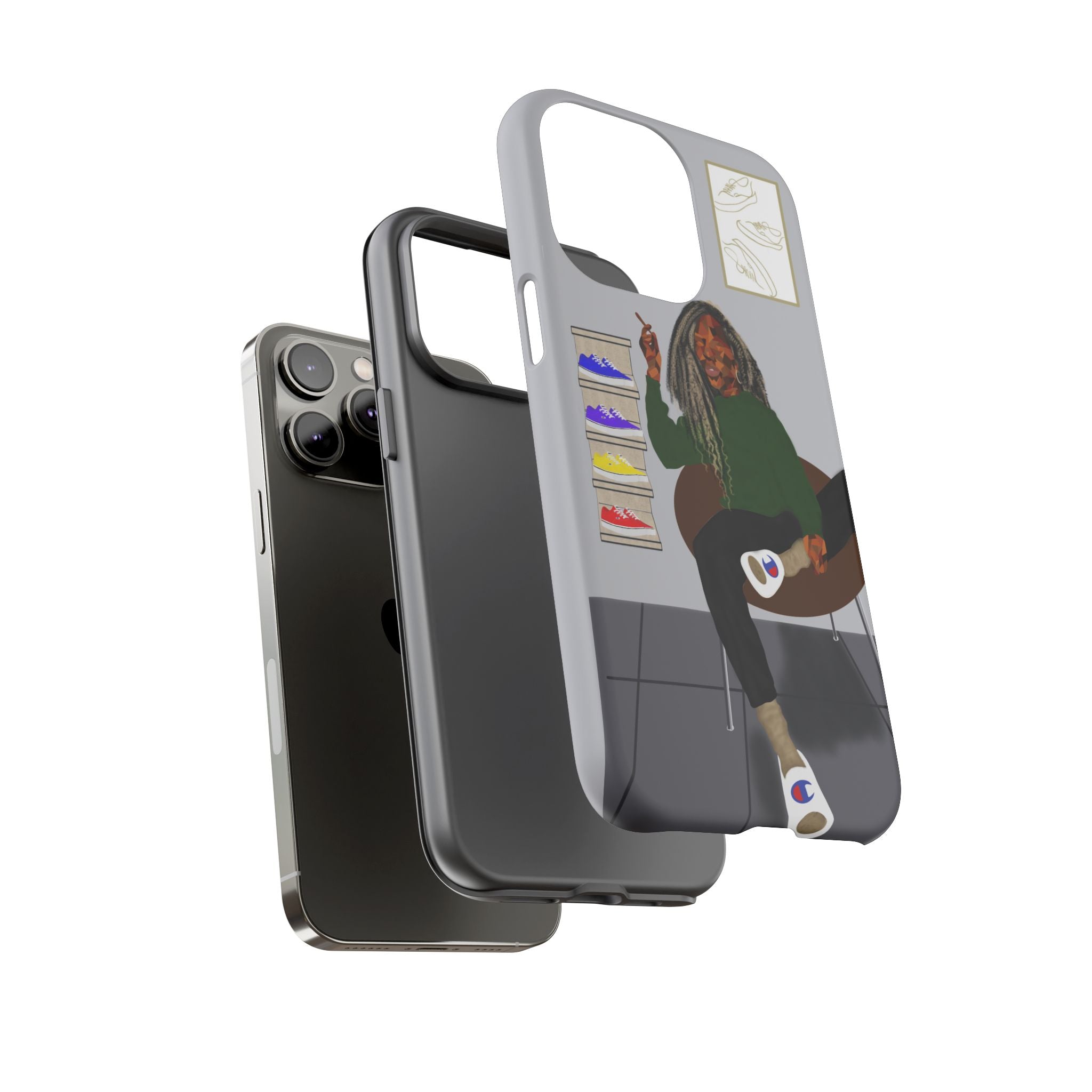 Phone Case — Chill Sneakerhead Illustration ("Tough Cases")