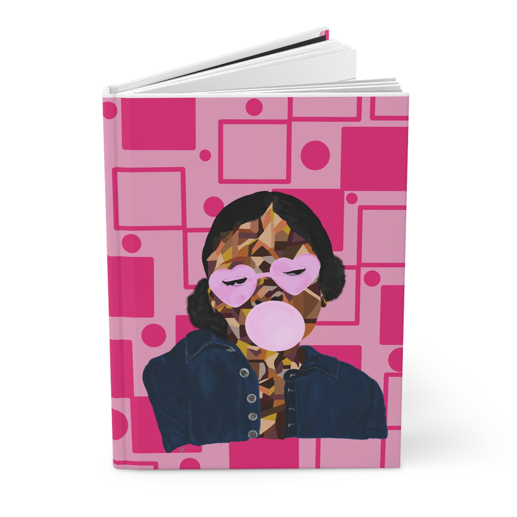 Chubba Bubba - Geometric Pop Art Girl Bubblegum Journal