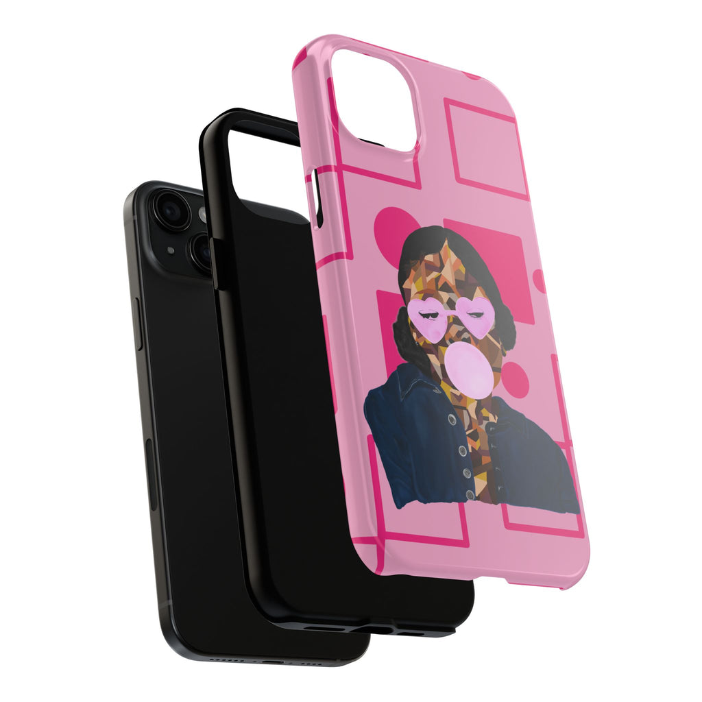 Pink Pop Art Phone Case — Bubblegum Girl Tough Phone Case
