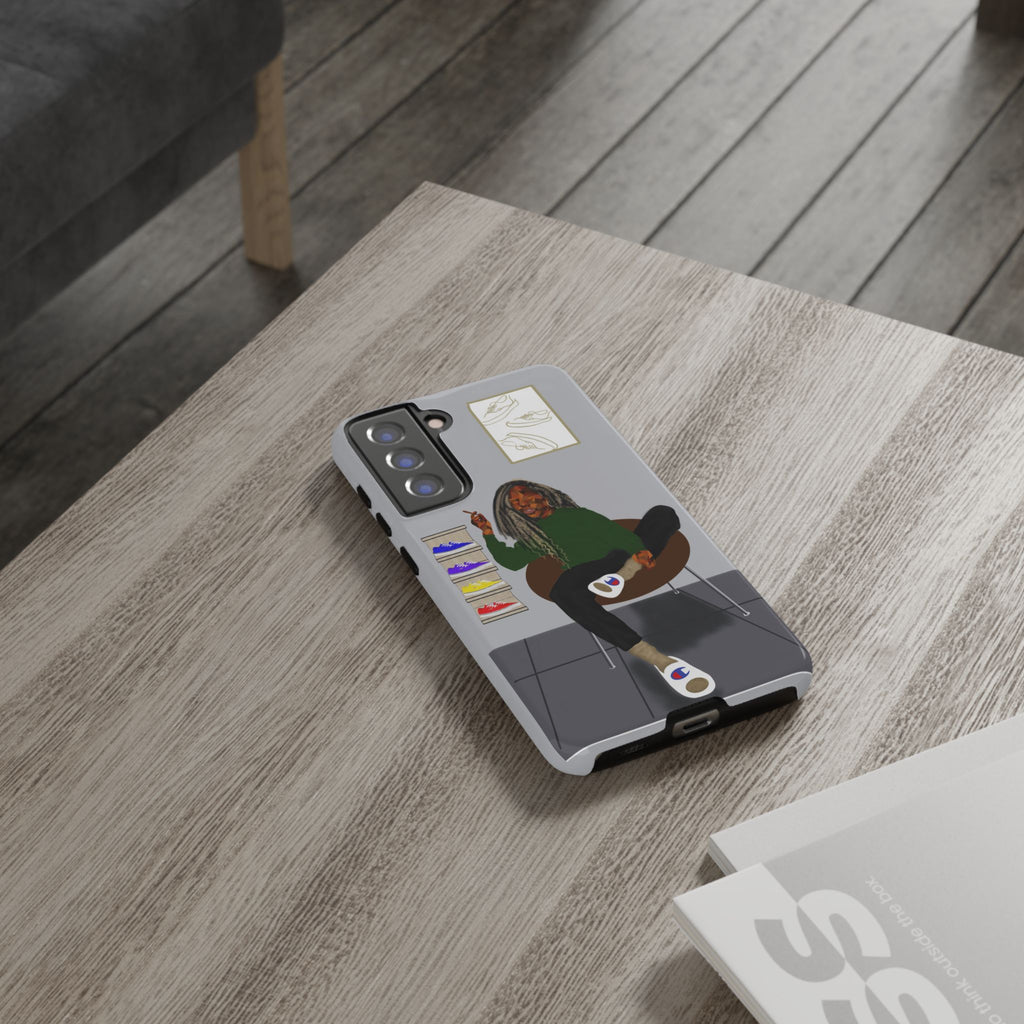 Phone Case — Chill Sneakerhead Illustration ("Tough Cases")