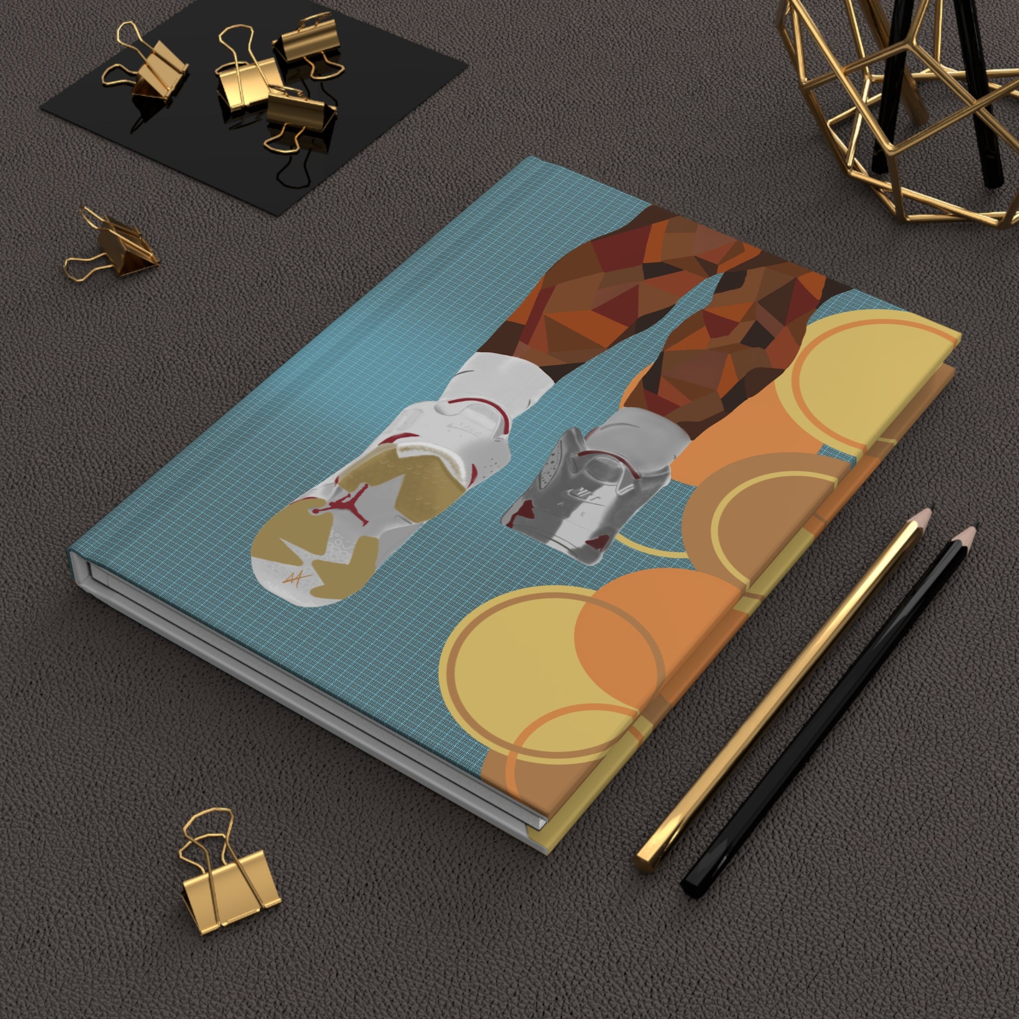 Basketball Sneakers Hardcover Journal
