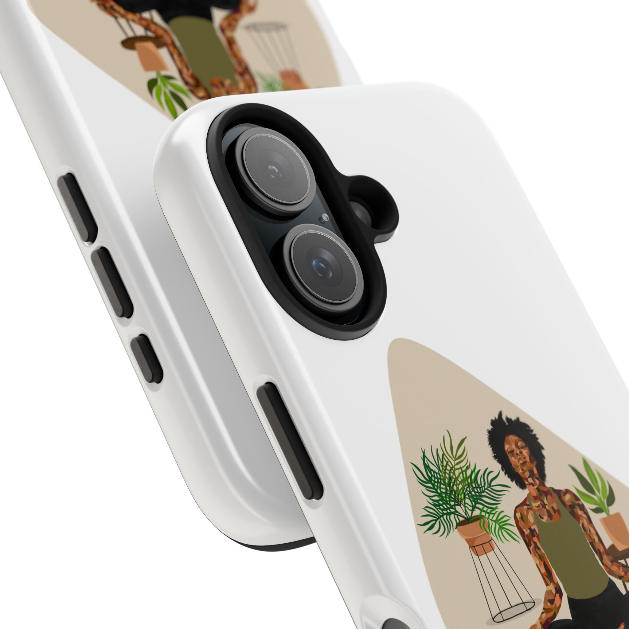 Yoga Girl Tough Phone Case — Meditation, Plants & Self‑Care Protective Cover
