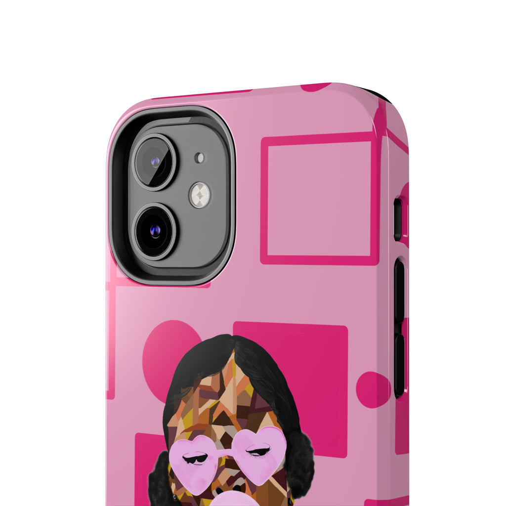 Pink Pop Art Phone Case — Bubblegum Girl Tough Phone Case
