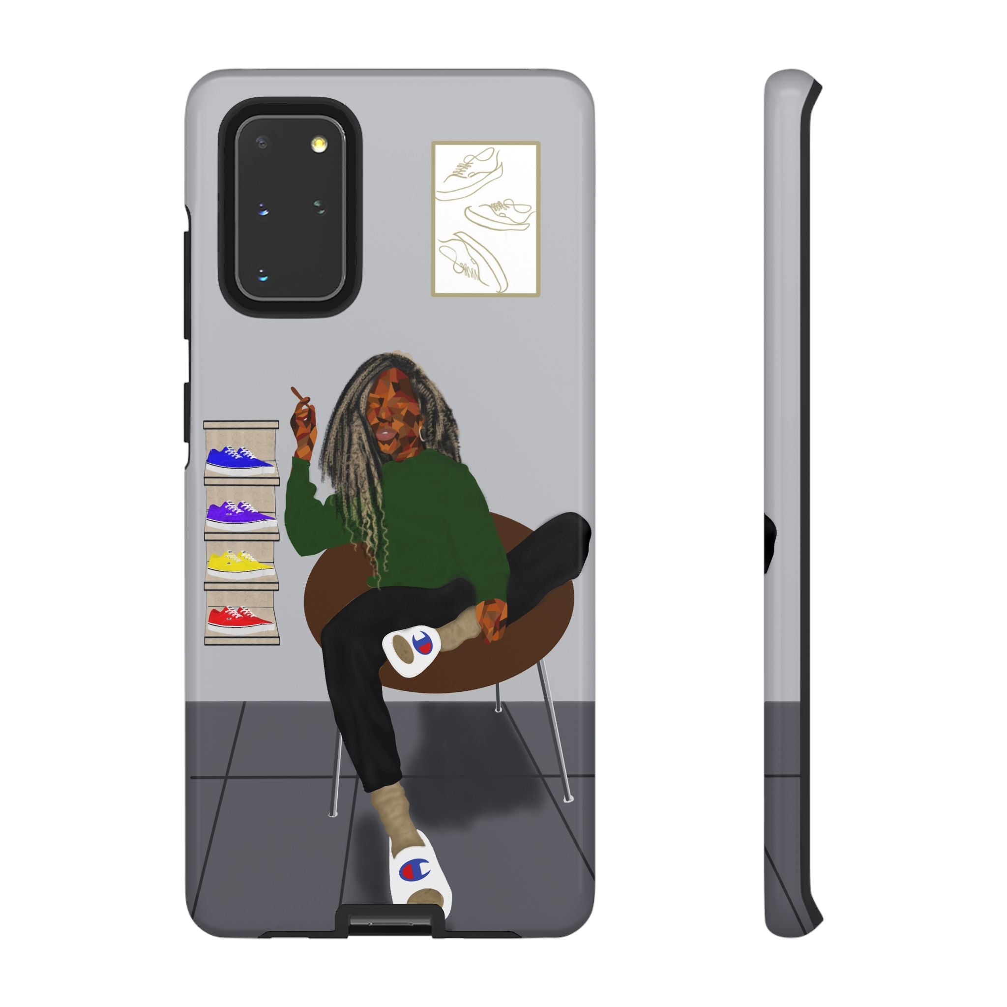 Phone Case — Chill Sneakerhead Illustration ("Tough Cases")