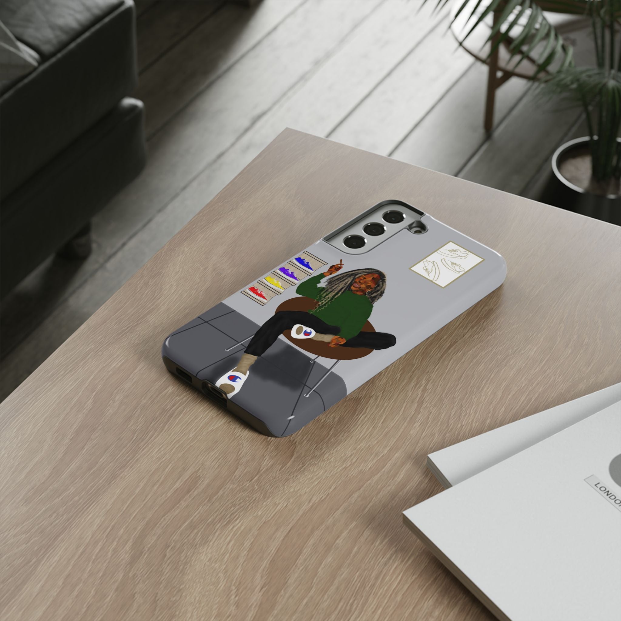 Phone Case — Chill Sneakerhead Illustration ("Tough Cases")