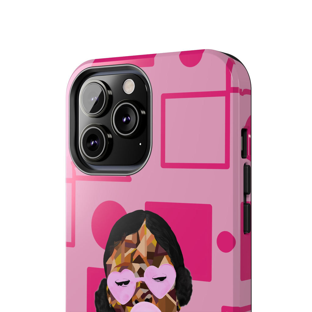 Pink Pop Art Phone Case — Bubblegum Girl Tough Phone Case