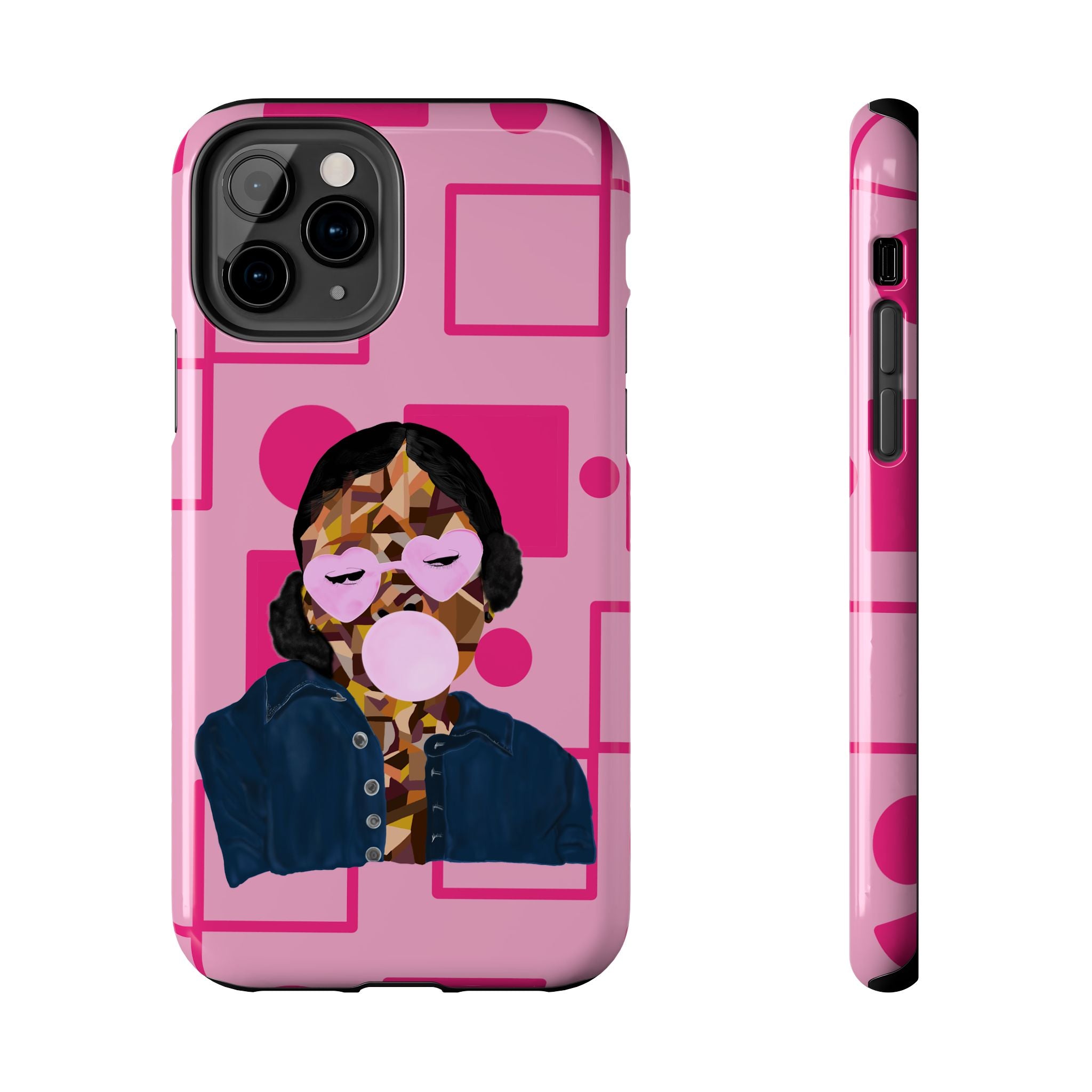 Pink Pop Art Phone Case — Bubblegum Girl Tough Phone Case