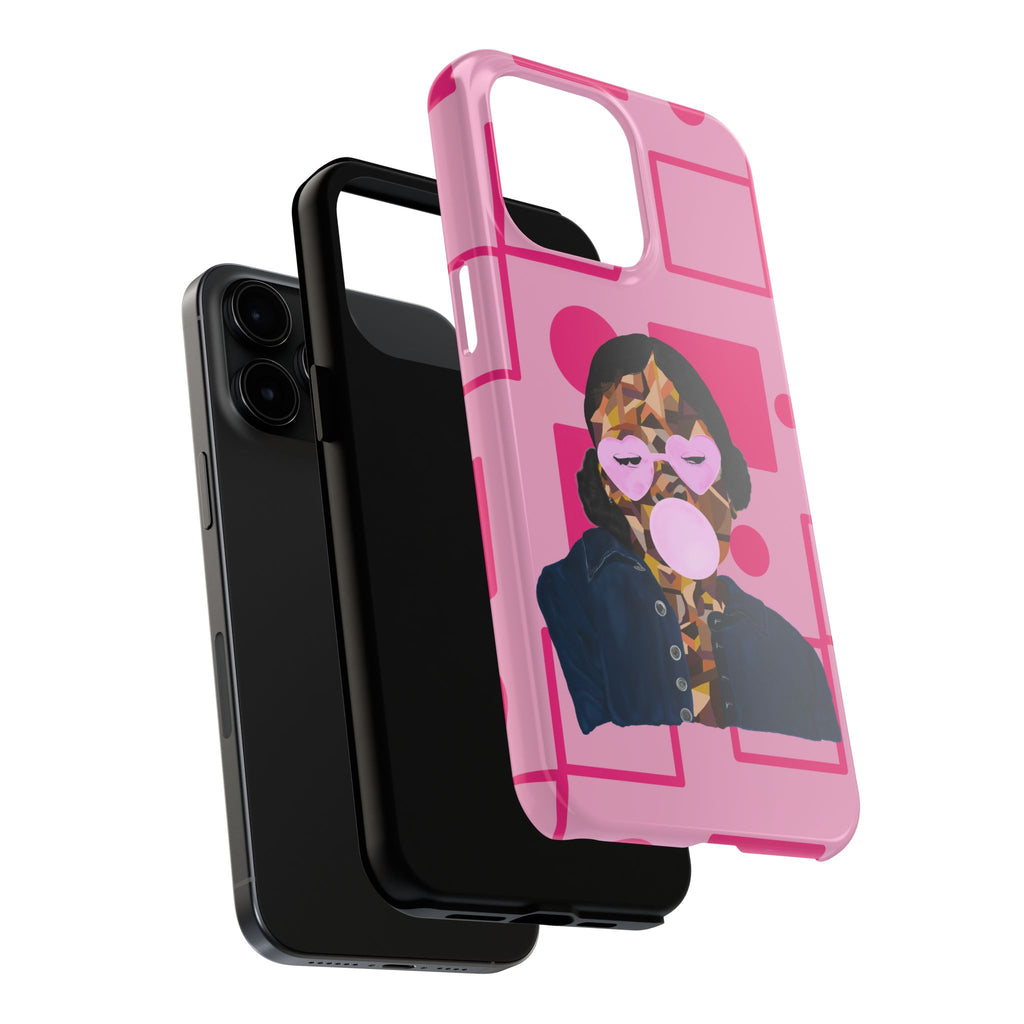 Pink Pop Art Phone Case — Bubblegum Girl Tough Phone Case