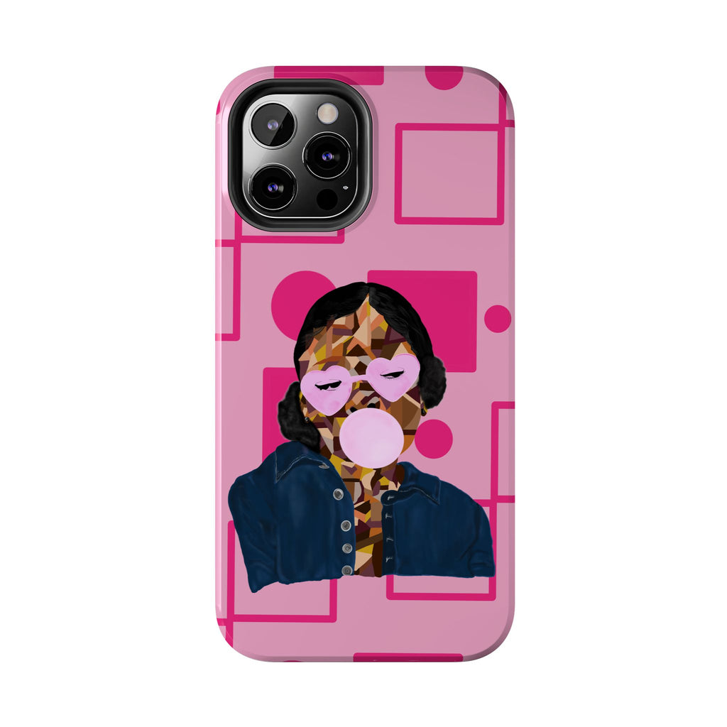 Pink Pop Art Phone Case — Bubblegum Girl Tough Phone Case