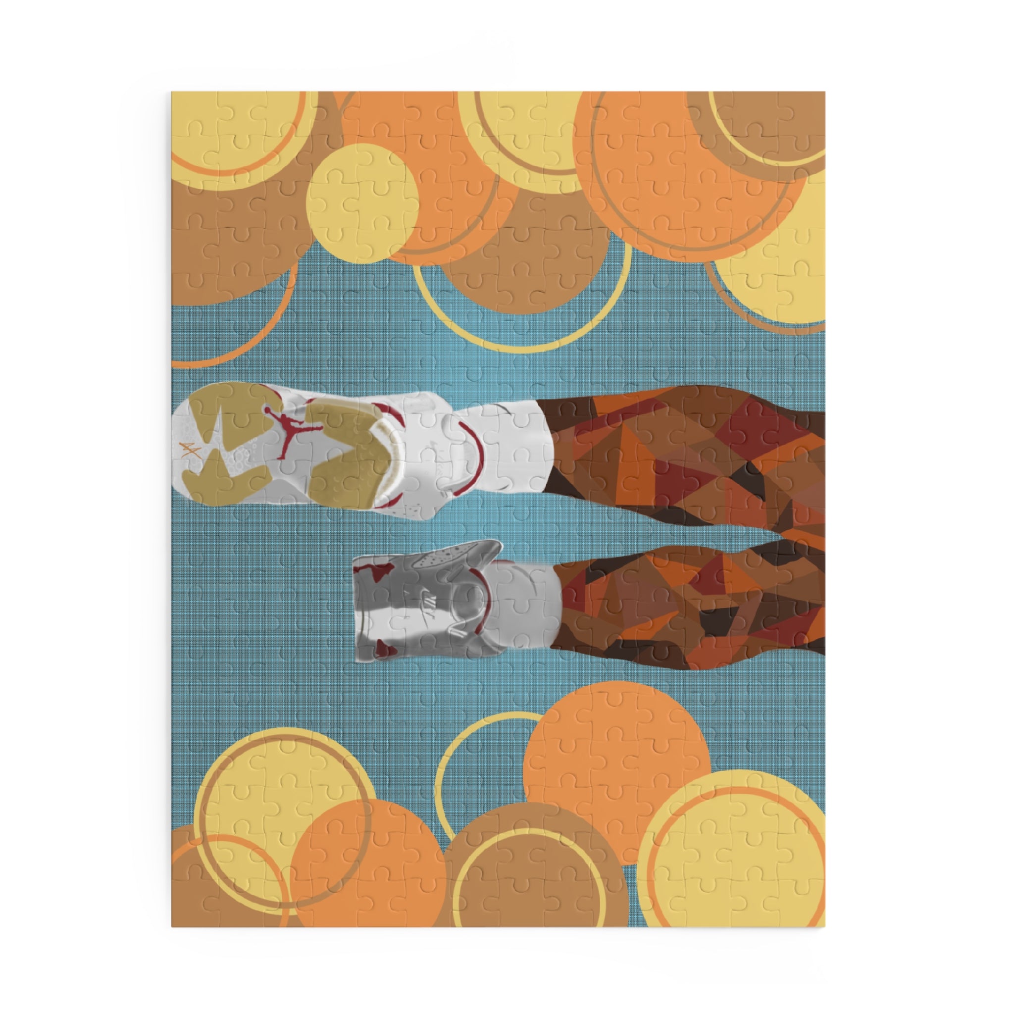 Retro Basketball Sneaker Puzzle — 120/252/500-Piece