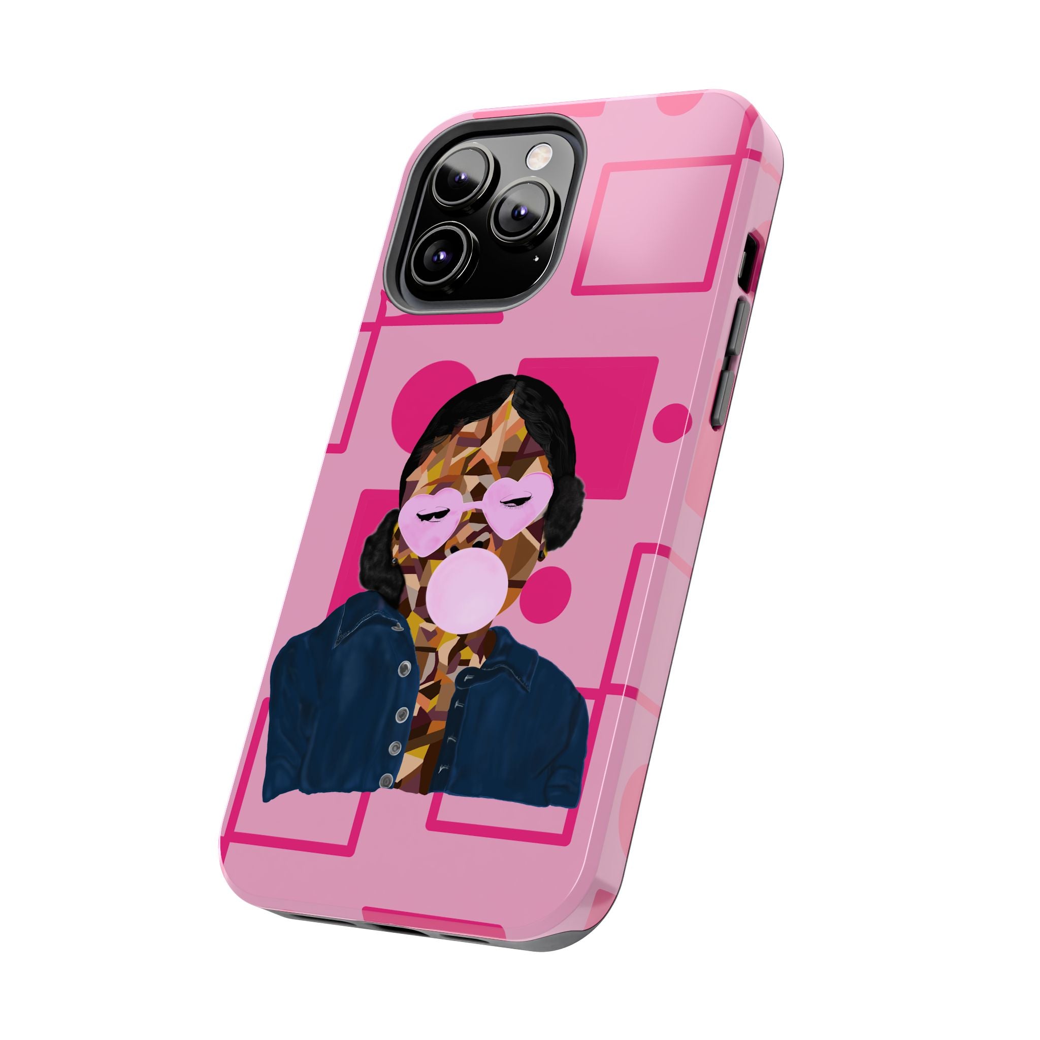 Pink Pop Art Phone Case — Bubblegum Girl Tough Phone Case