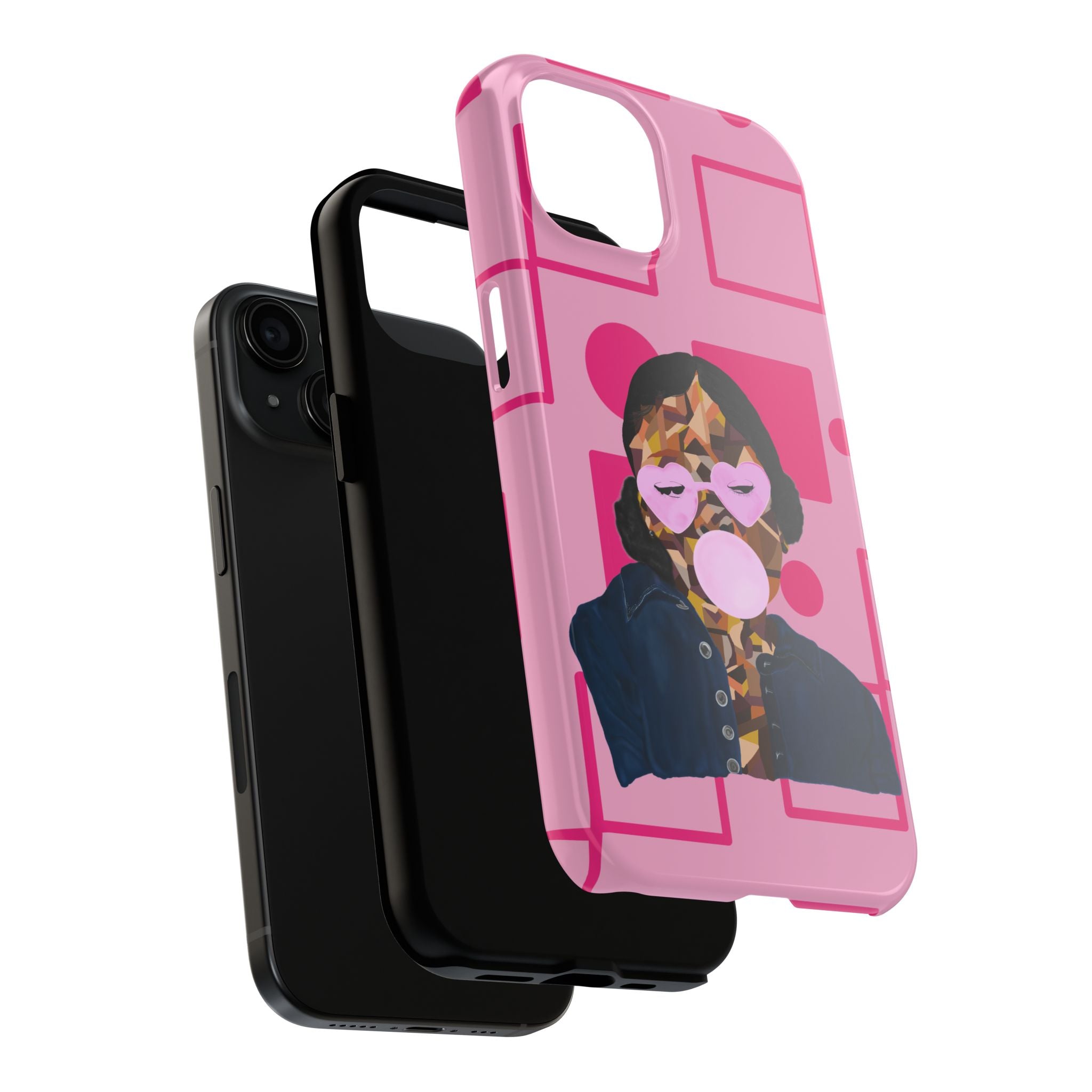 Pink Pop Art Phone Case — Bubblegum Girl Tough Phone Case