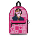Pink Pop Art Bubblegum Backpack — Trendy Teen Graphic Bag