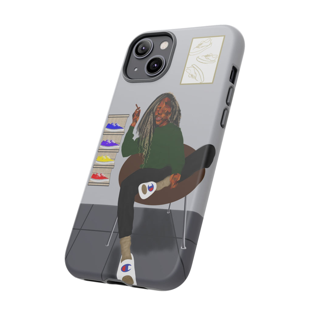 Phone Case — Chill Sneakerhead Illustration ("Tough Cases")