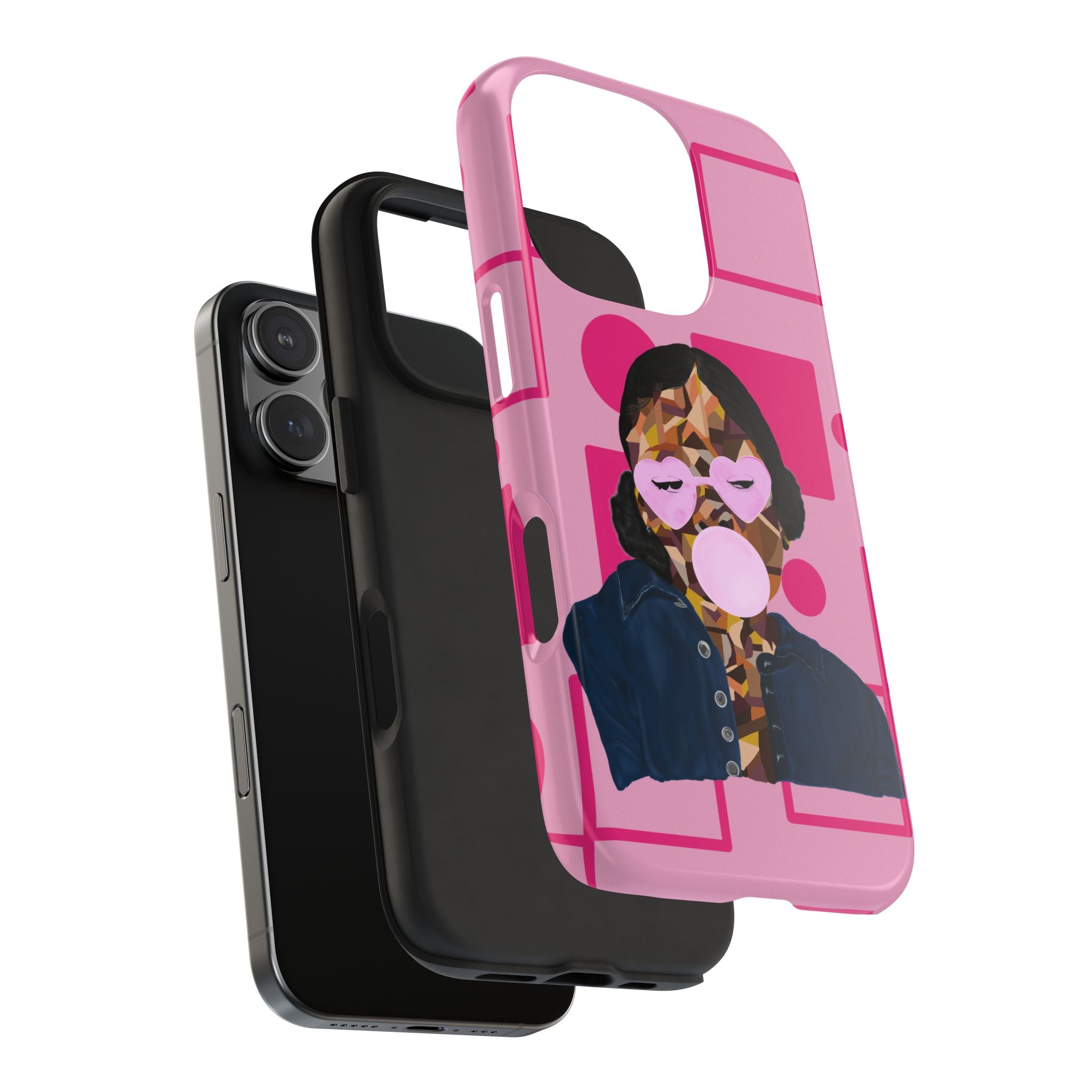 Pink Pop Art Phone Case — Bubblegum Girl Tough Phone Case