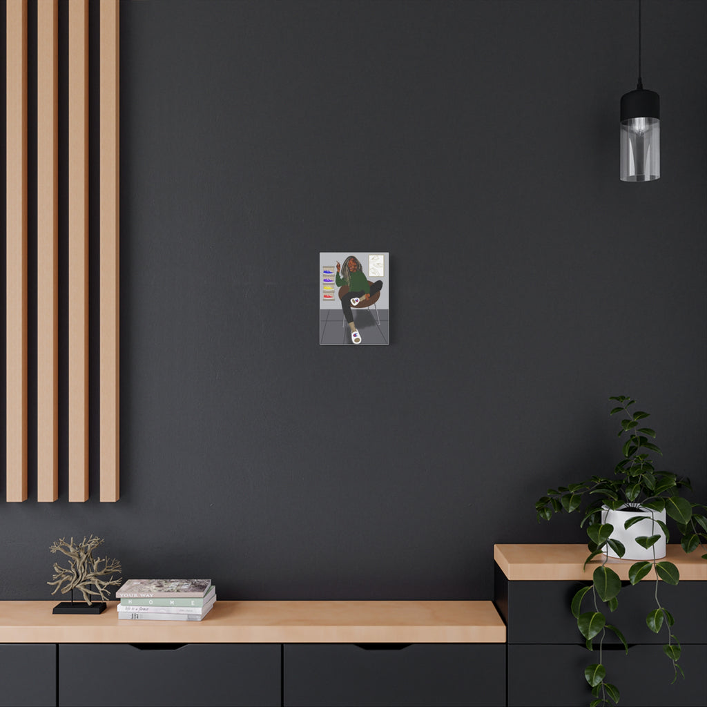 Chill Sneakerhead Art Canvas — Relaxed Room Portrait Matte Wall Art