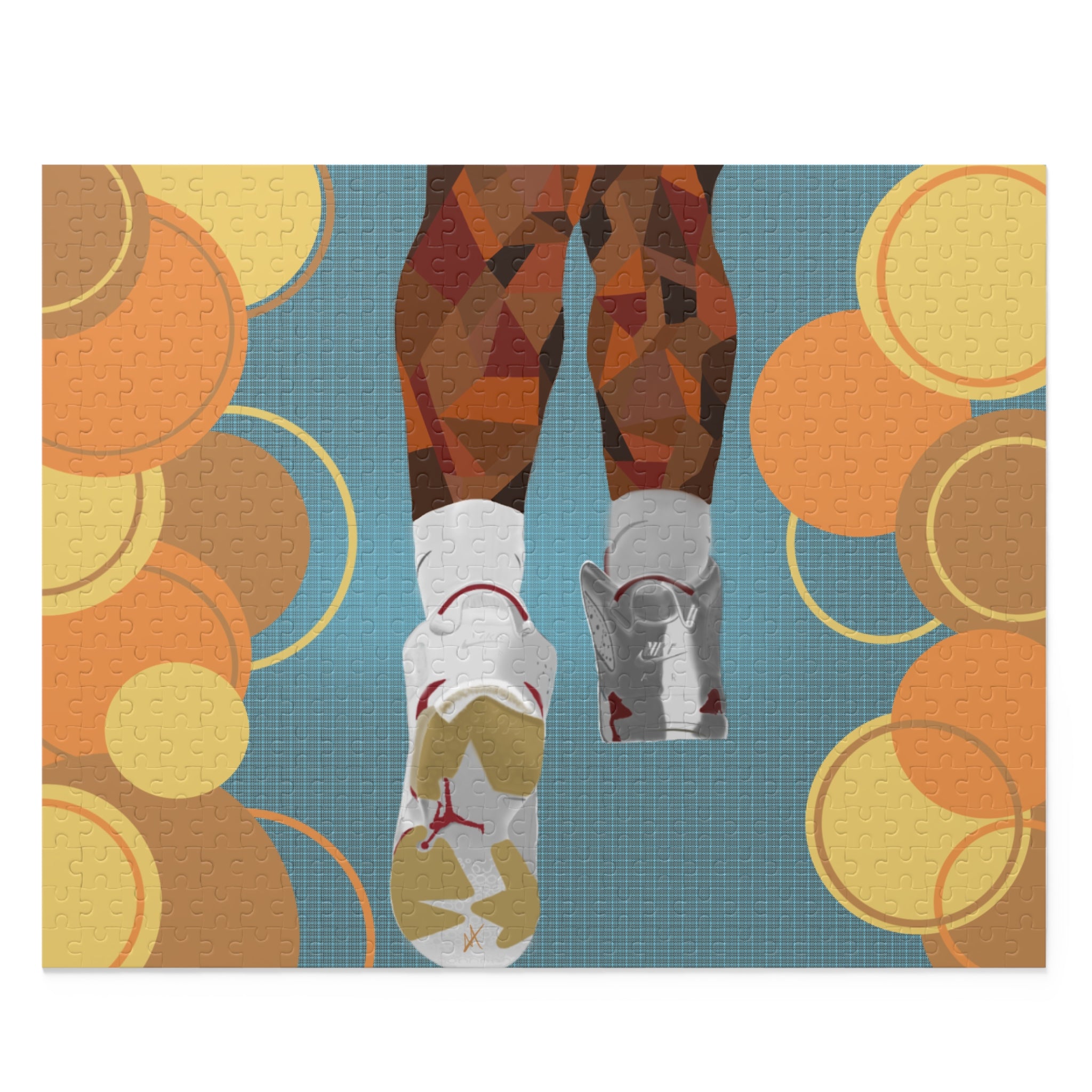 Retro Basketball Sneaker Puzzle — 120/252/500-Piece