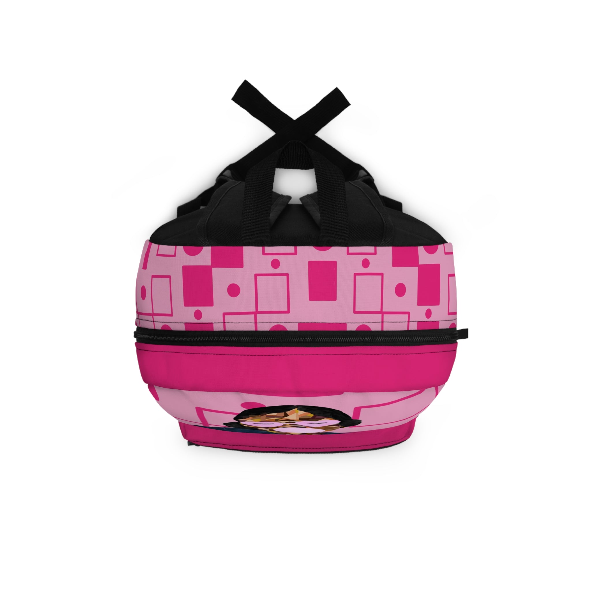 Pink Pop Art Bubblegum Backpack — Trendy Teen Graphic Bag