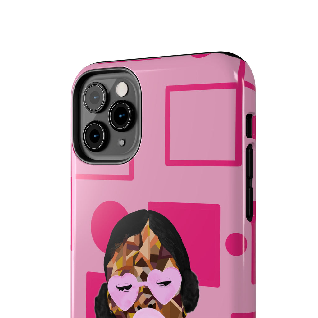 Pink Pop Art Phone Case — Bubblegum Girl Tough Phone Case