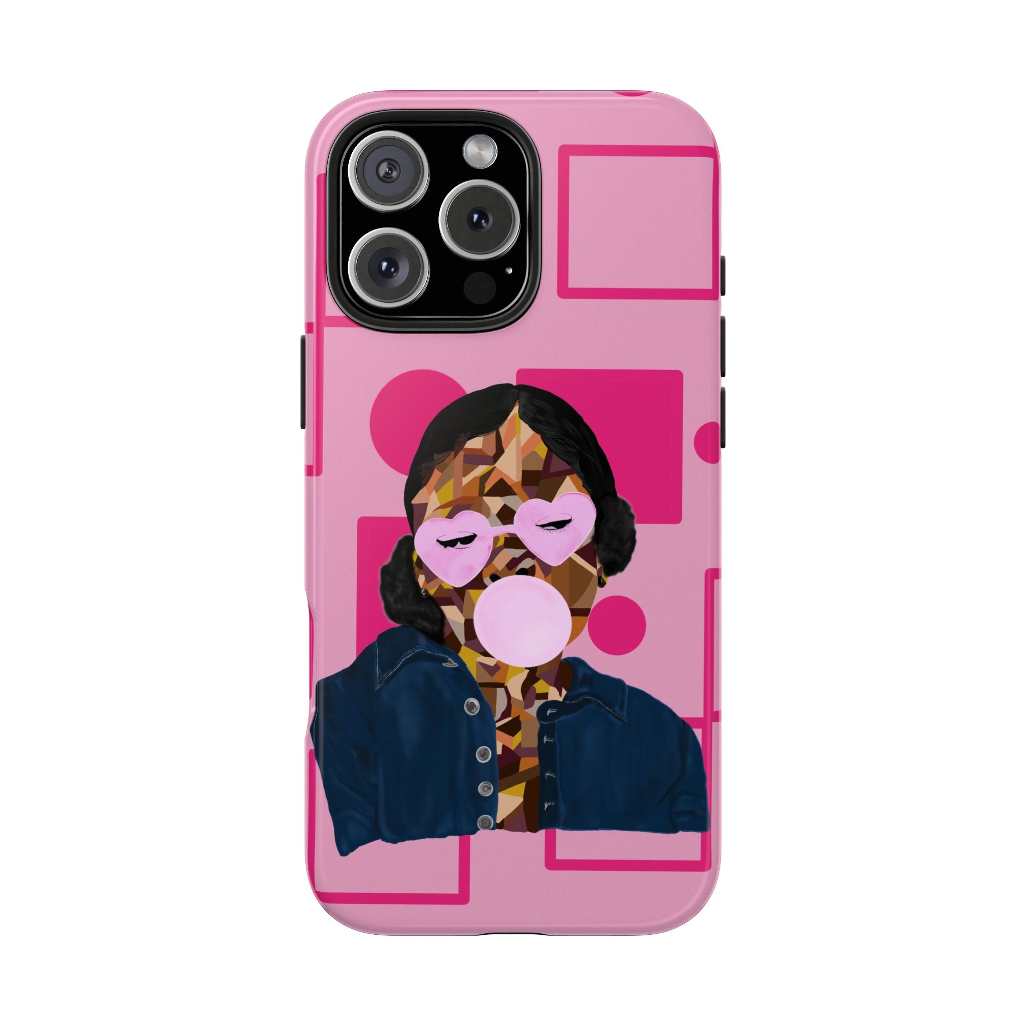 Pink Pop Art Phone Case — Bubblegum Girl Tough Phone Case