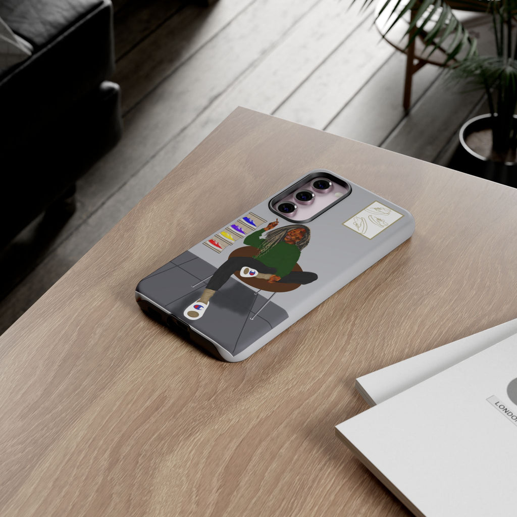 Phone Case — Chill Sneakerhead Illustration ("Tough Cases")