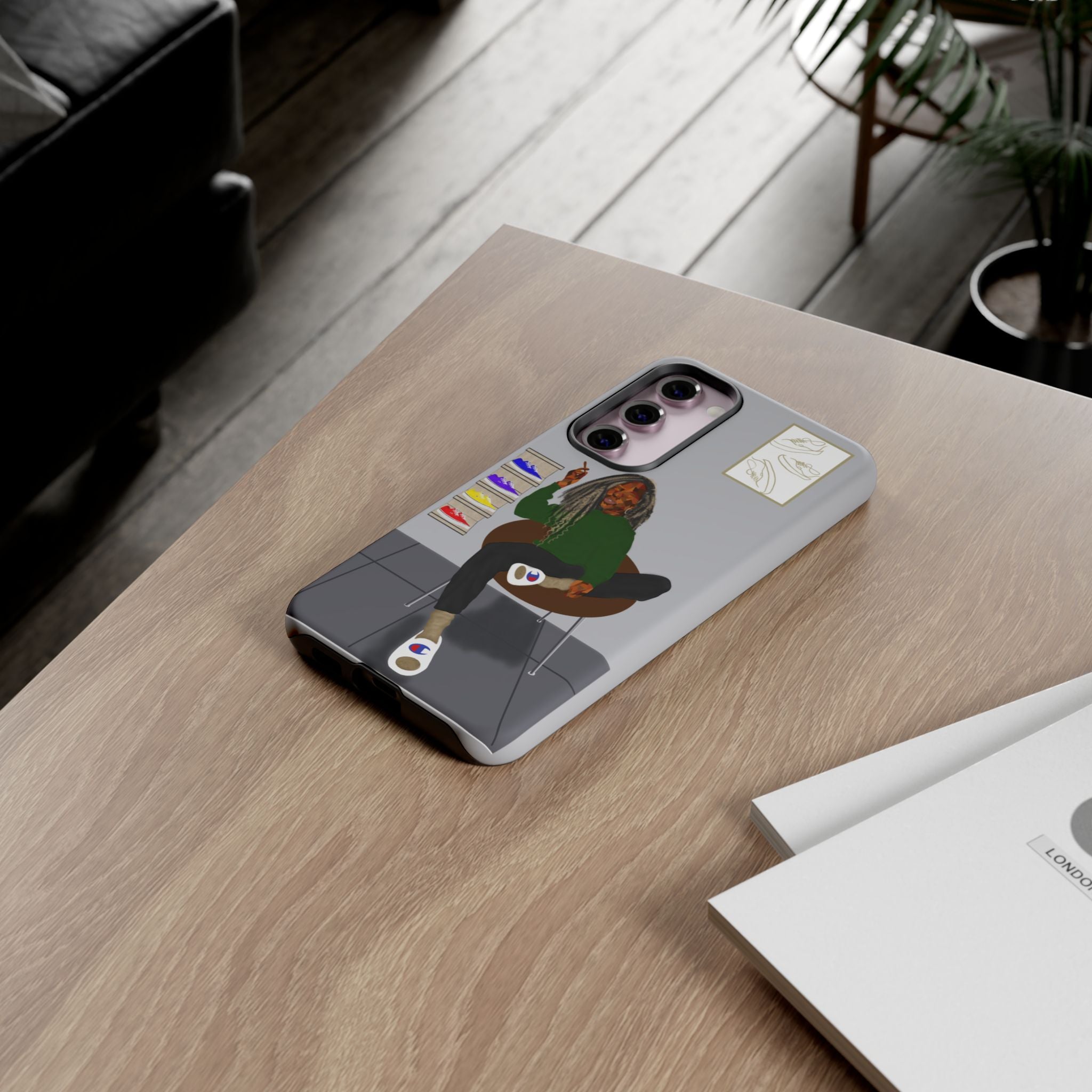 Phone Case — Chill Sneakerhead Illustration ("Tough Cases")
