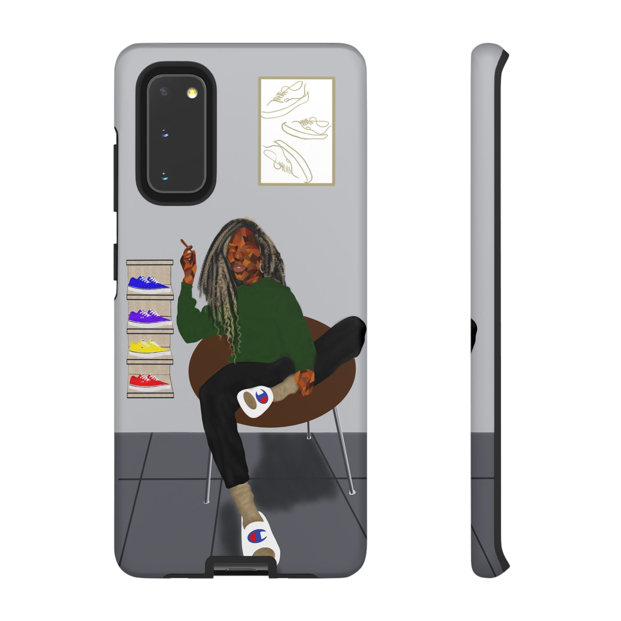 Phone Case — Chill Sneakerhead Illustration ("Tough Cases")