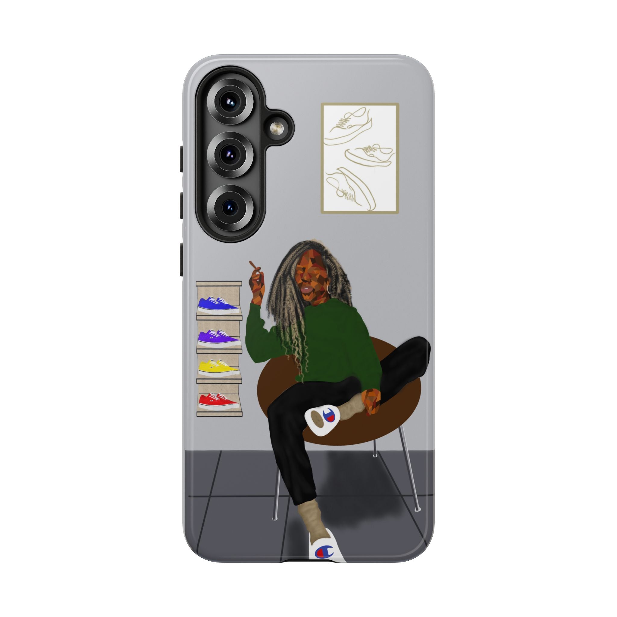 Phone Case — Chill Sneakerhead Illustration ("Tough Cases")
